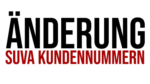 Thumbnail Änderung  SUVA Kundennummern